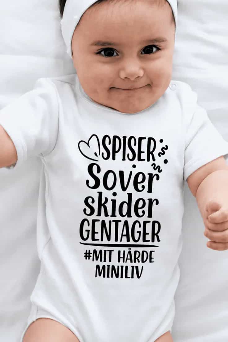 Baby-body Spiser sover skider gentager