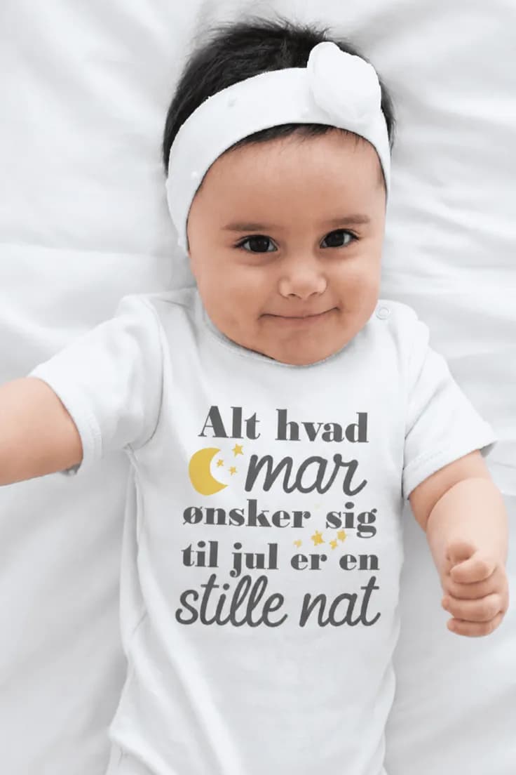 Baby-body Stille nat til jul – Alt hvad mor ønsker sig