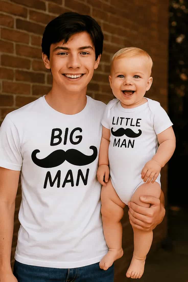 Baby-body Stor mand lille mand - BIG MAN LITTLE MAN