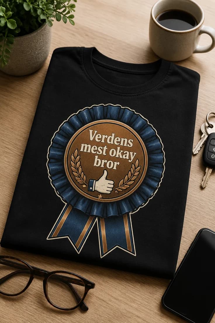 Bror T-shirt – Verdens mest okay bror