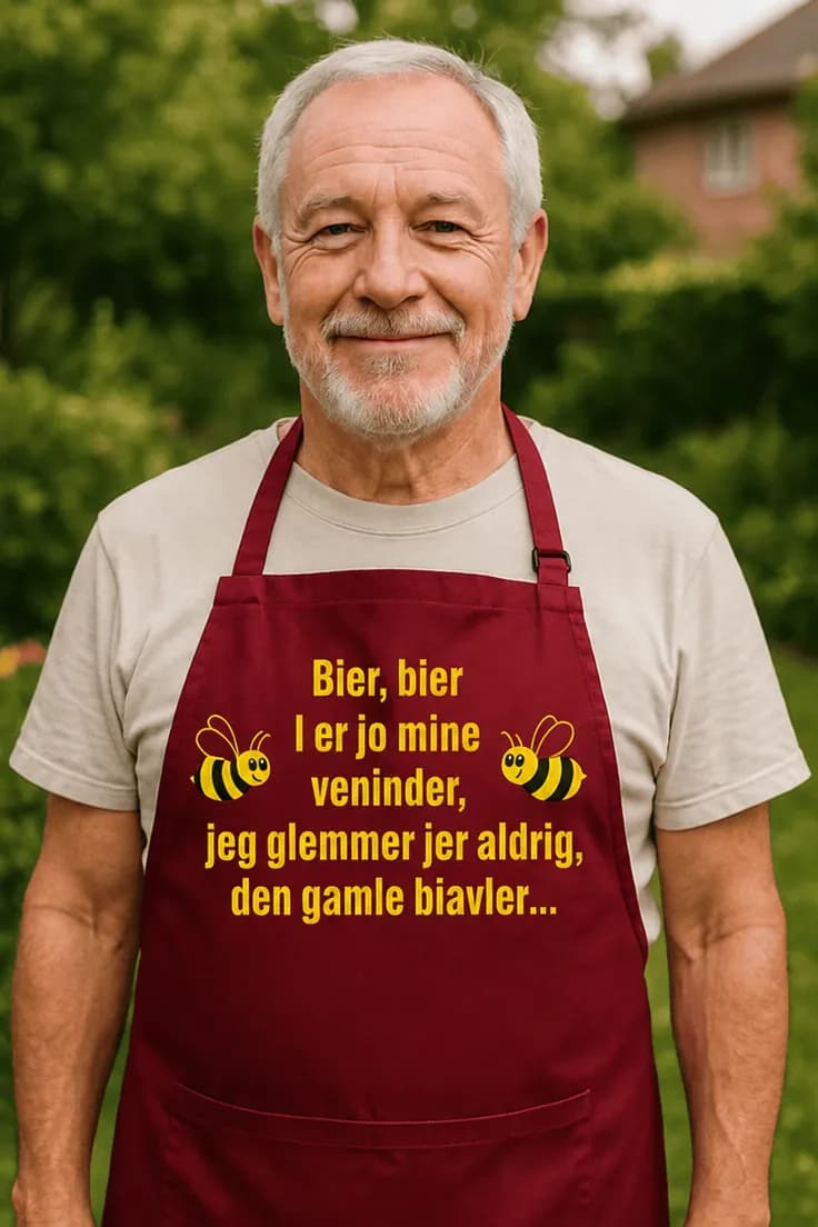 Forklæde Bier og gammel biavler – Bier, bier