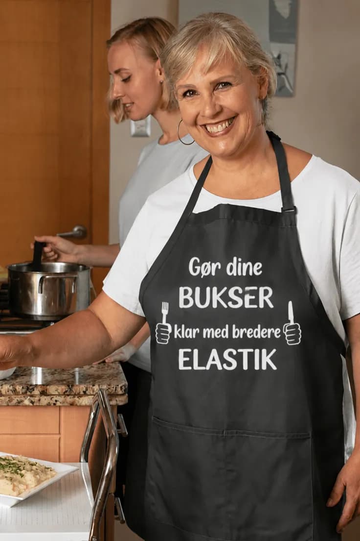 Forklæde bukser med bred elastik – Gør dine BUKSER