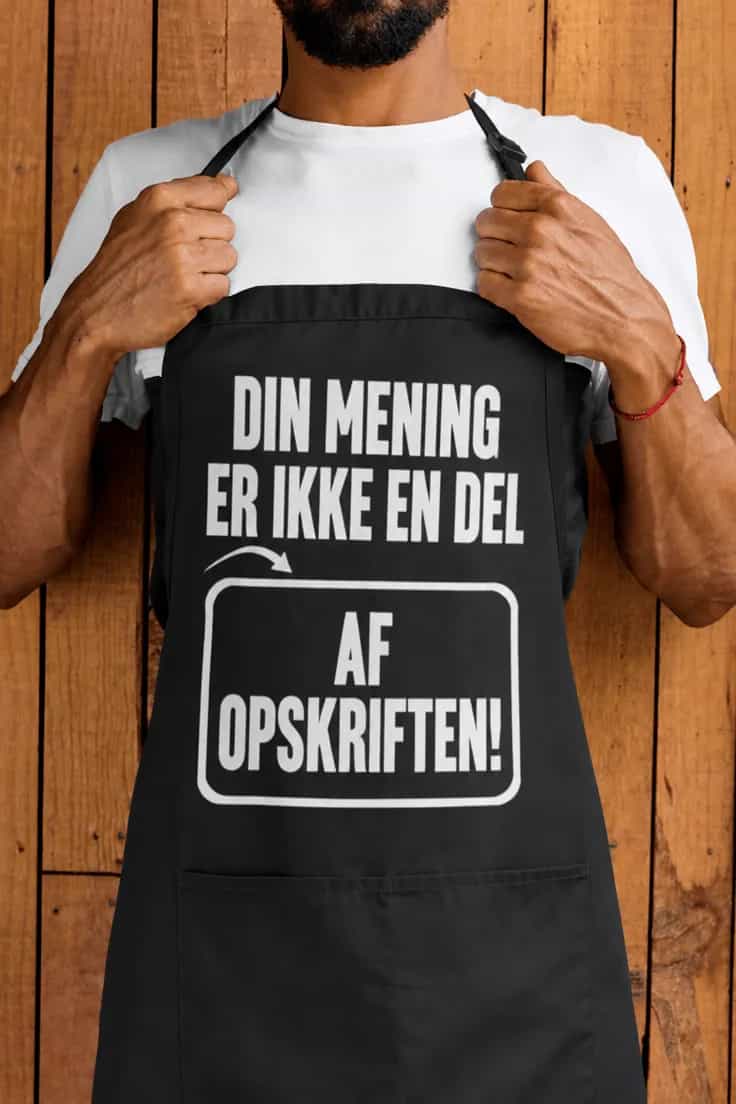 Forklæde din mening er ikke opskriften
