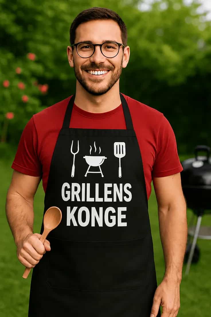 Forklæde Grillens konge – GRILLENS KONGE