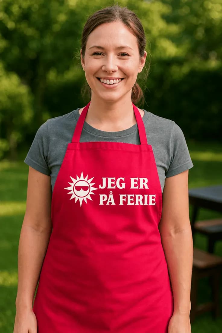 Forklæde Jeg er på ferie