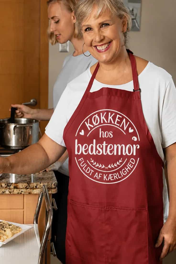 Forklæde køkken hos bedstemor – KØKKEN hos bedstemor