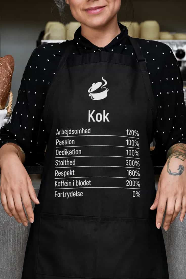Forklæde Kok med koffein i blodet - Kok