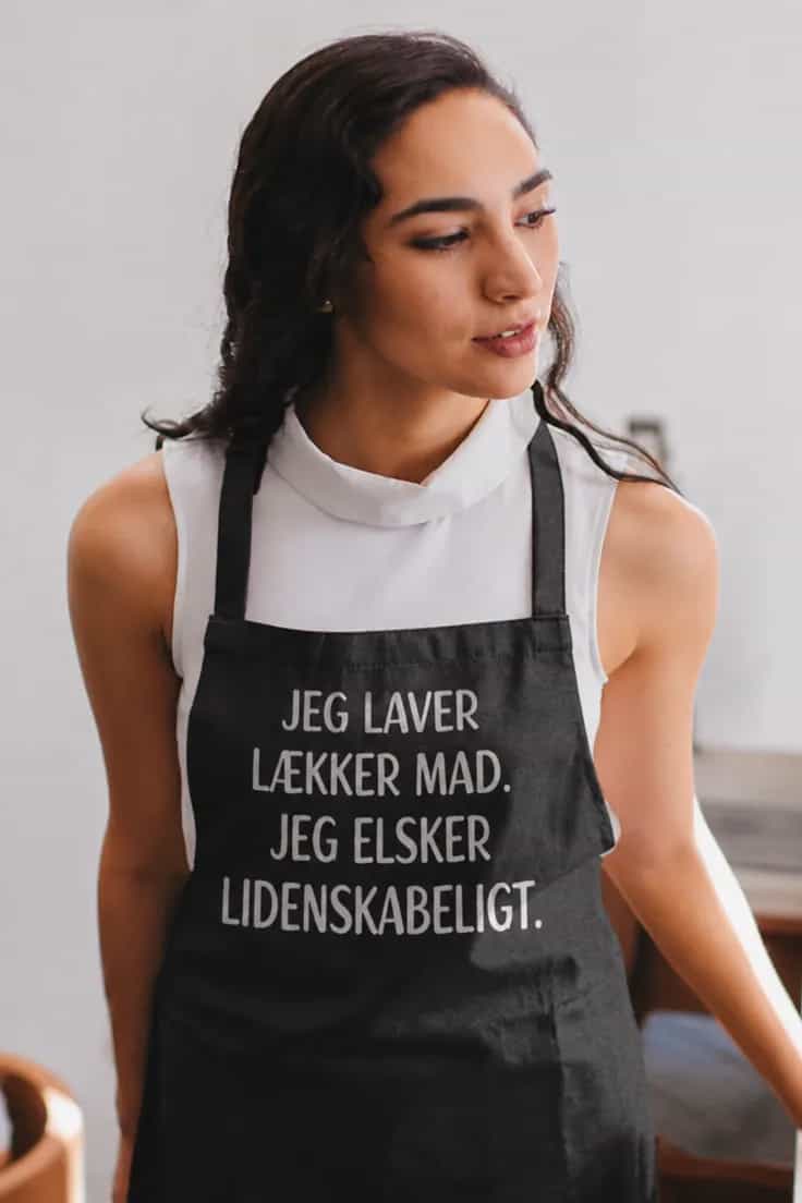 Forklæde lækker mad lidenskabelig kærlighed