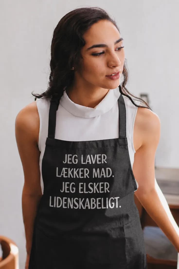 Forklæde lækker mad lidenskabelig kærlighed