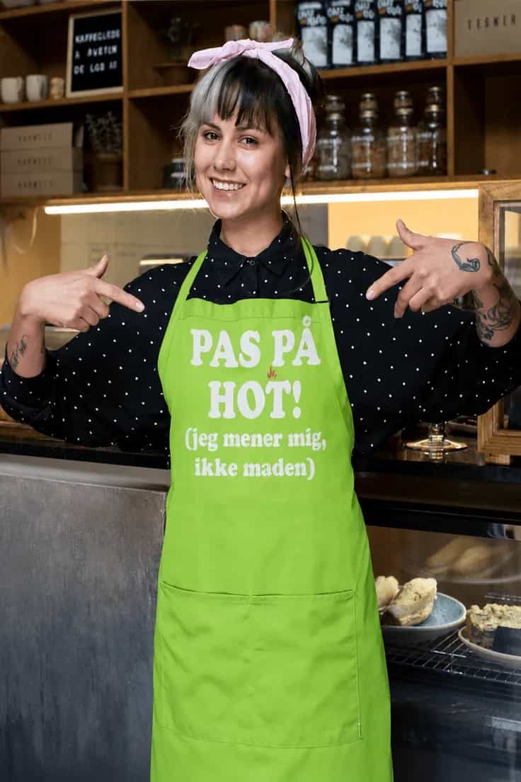 Forklæde Pas på hot - PAS PÅ HOT!