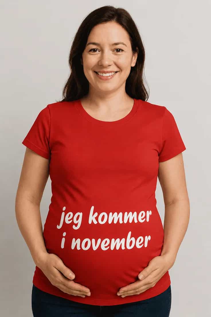 Gravid t-shirt Jeg kommer i november