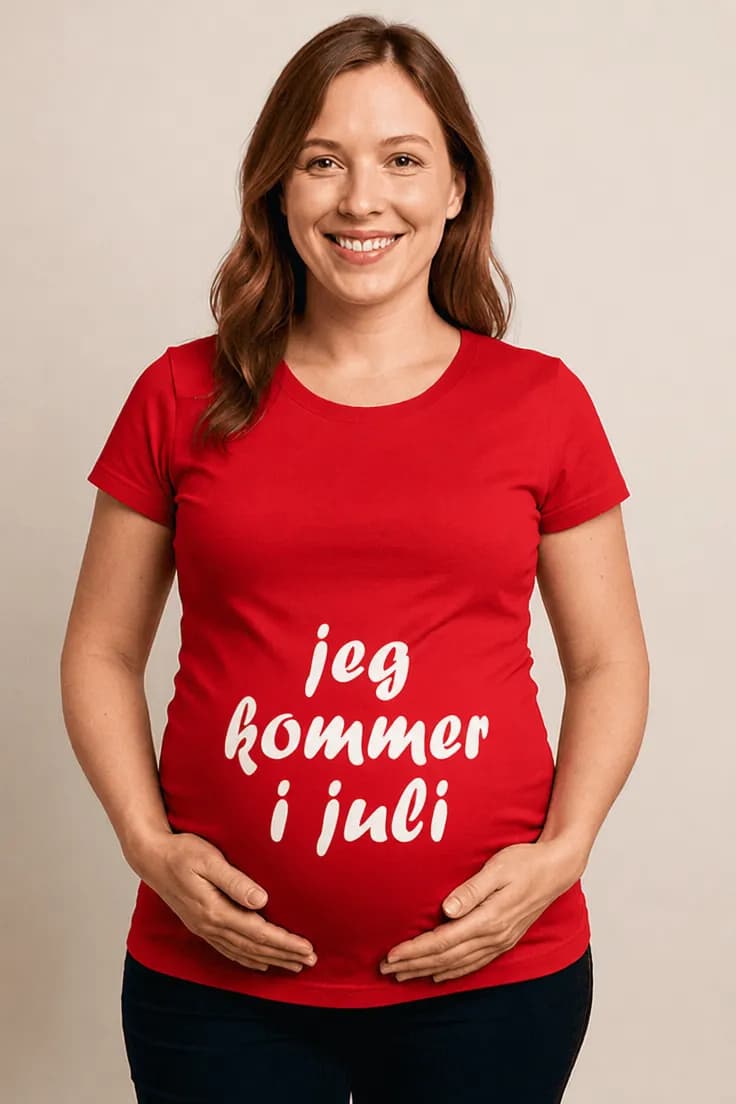 Gravid t-shirt Kommer i juli