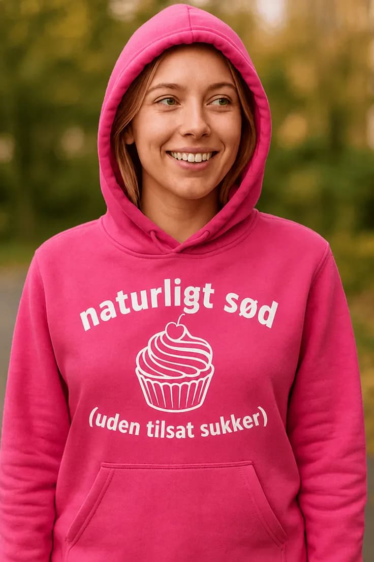 Hættetrøje Naturligt sød uden sukker
