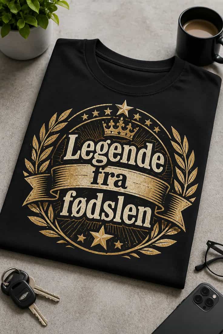 Herre-T-shirt med Legende fra fødslen