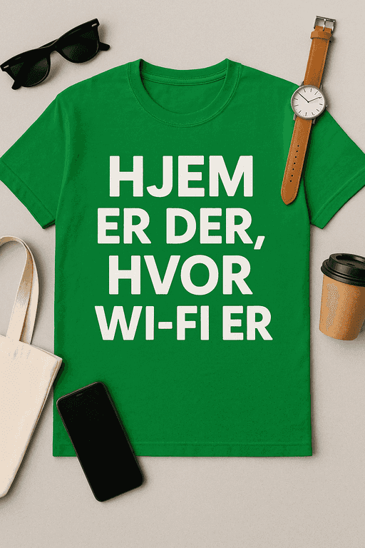Hjem er der, hvor Wi-Fi er T-shirt