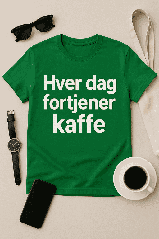Hver dag fortjener kaffe T-shirt