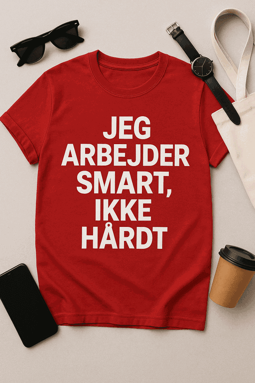 Jeg arbejder smart, ikke hårdt T-shirt