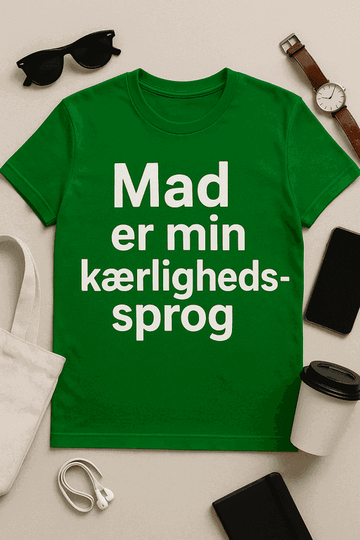 Mad er min kĂŚrlighedssprog T-shirt