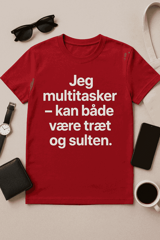 Multitasker T-shirt â TrĂŚt OG sulten