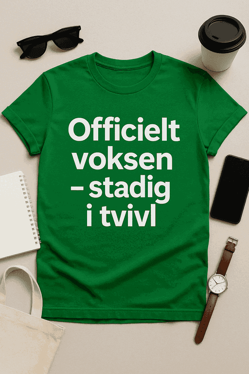 Officielt voksen – stadig i tvivl T-shirt
