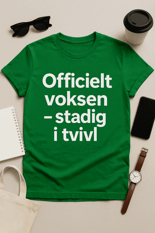 Officielt voksen – stadig i tvivl T-shirt