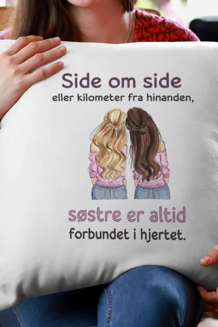 Pyntepude Søstre forbundet i hjertet