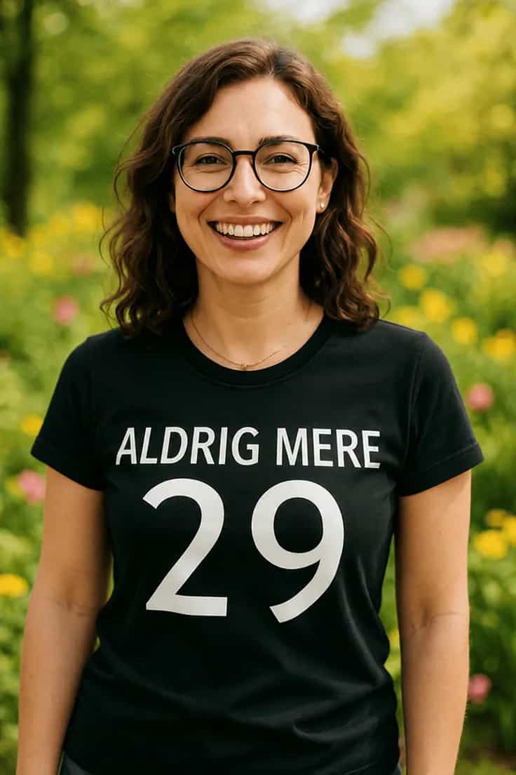 Sjov t-shirt Aldrig mere 29 - ALDRIG MERE 29