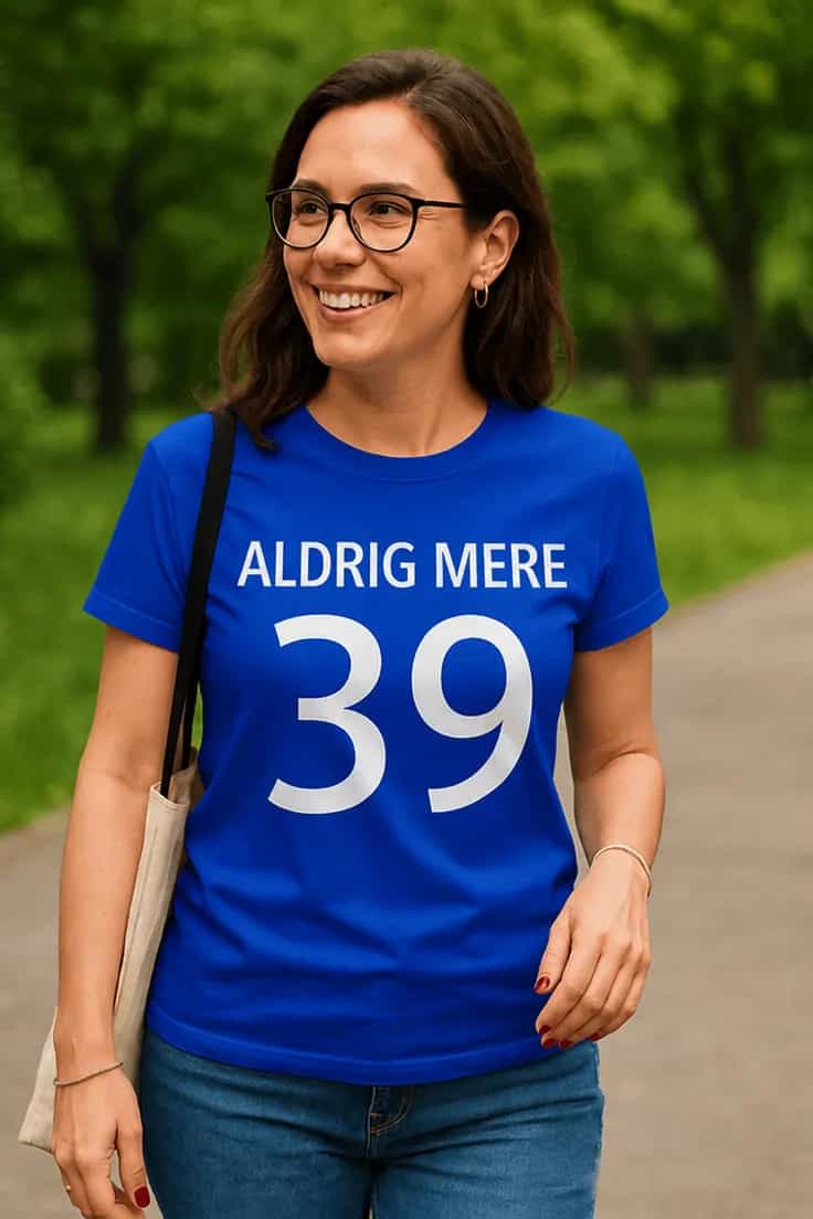 Sjov t-shirt Aldrig mere 39 – ALDRIG MERE 39
