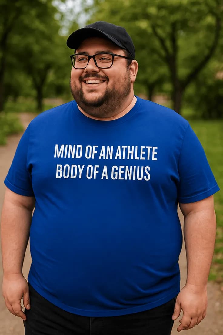 T-shirt atlet og geni
