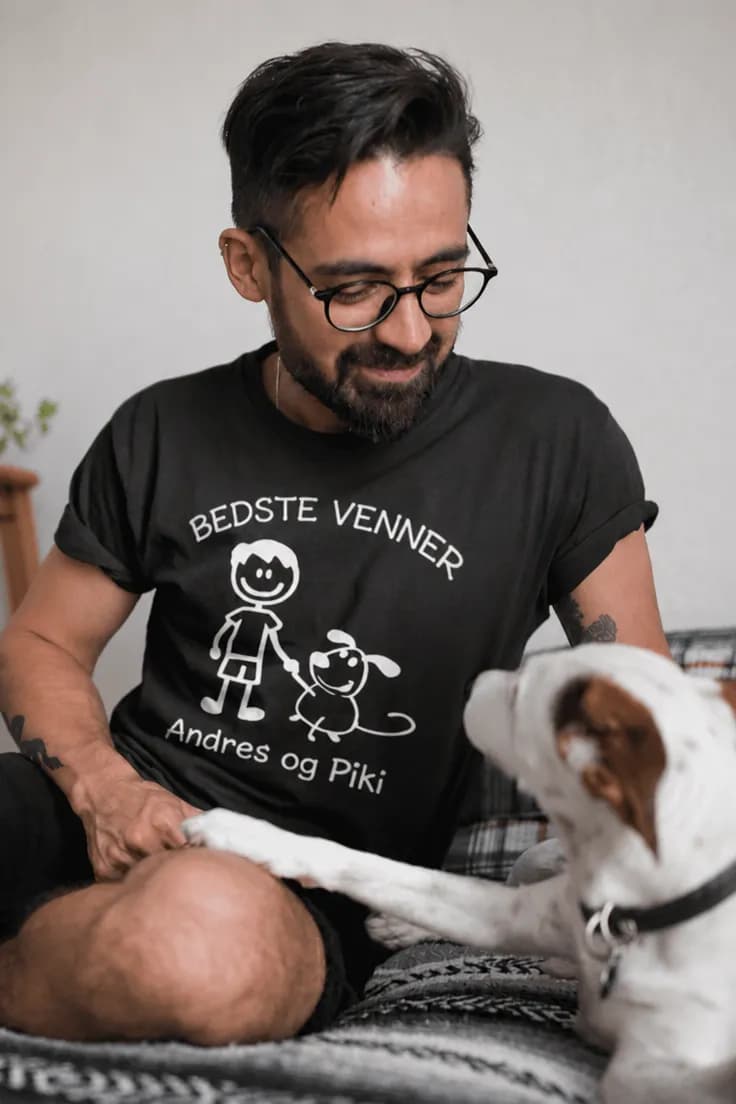 Sjov t-shirt Bedste venner med navn | BEDSTE VENNER