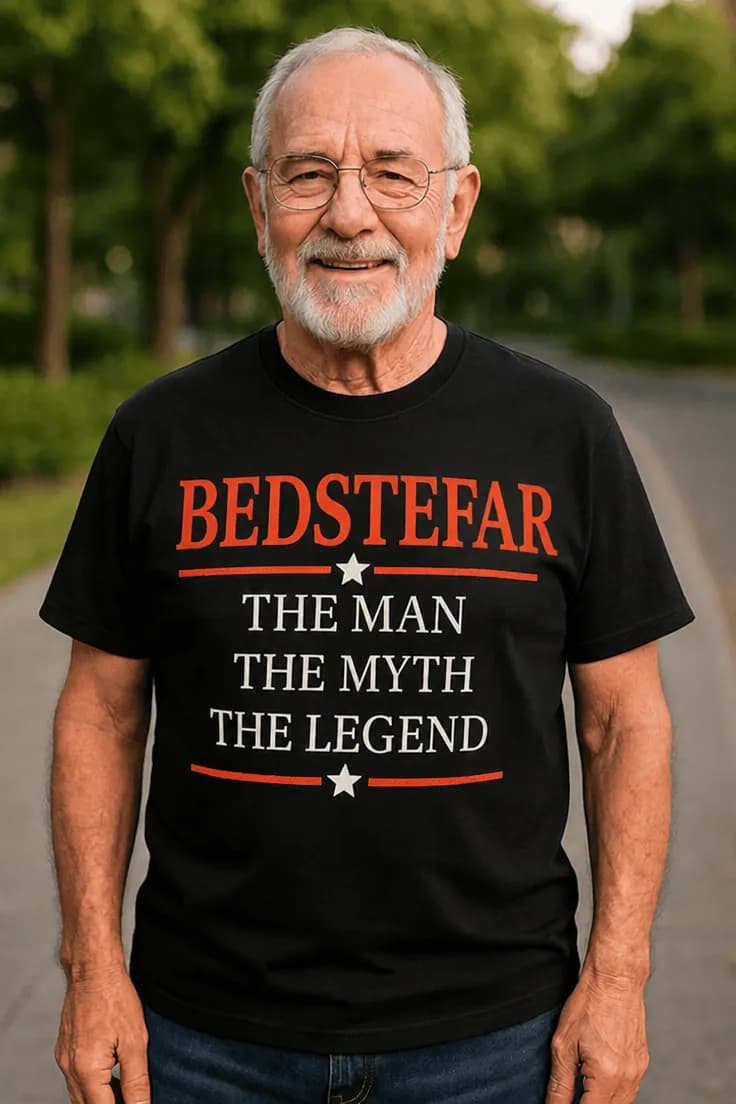 Sjov t-shirt Bedstefar legende – BEDSTEFAR