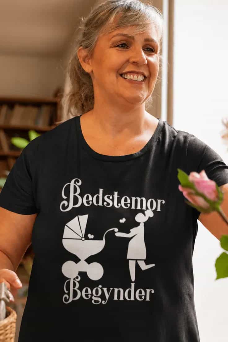 Sjov t-shirt bedstemor begynder - Bedstemor Begynder