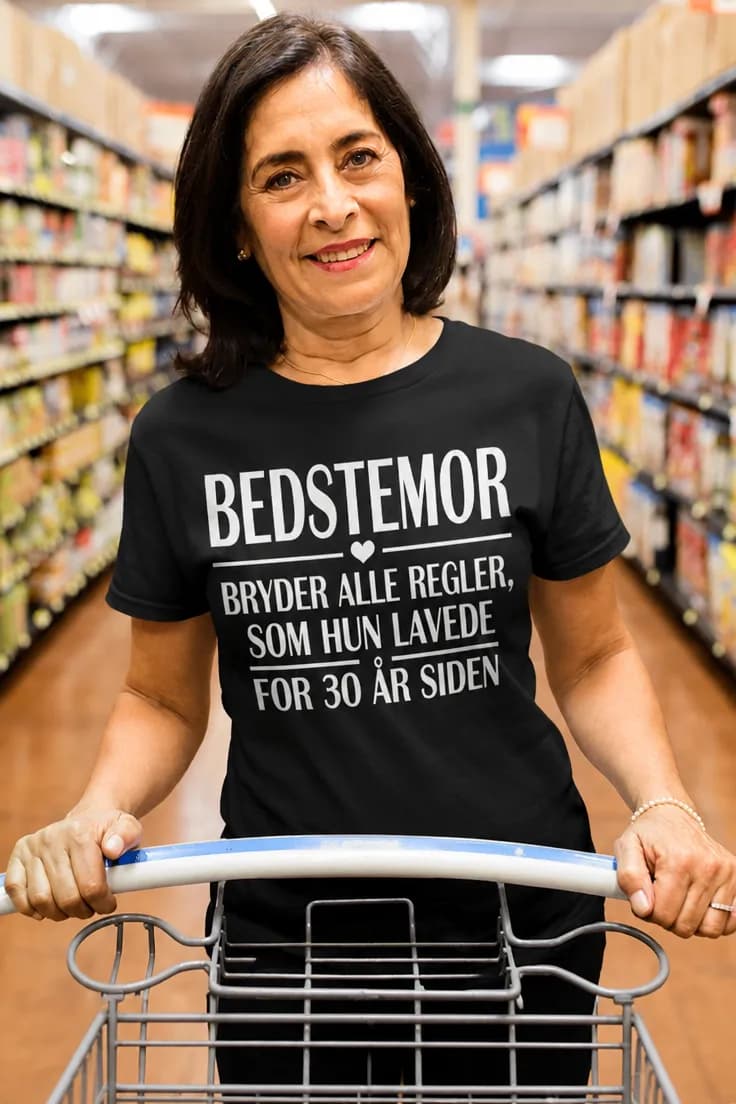 Sjov t-shirt Bedstemor bryder reglerne