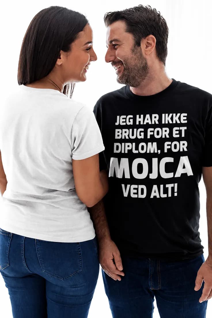 Sjov t-shirt Behøver ikke diplom med navn