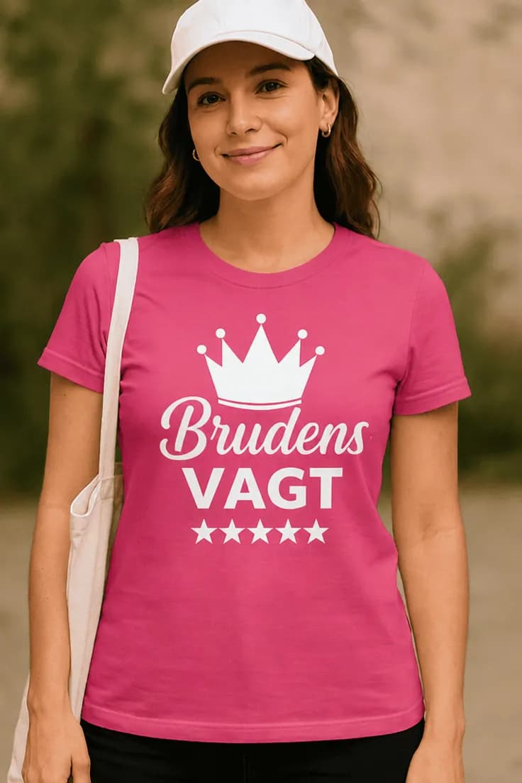 Sjov t-shirt Brudens vagt – Brudens VAGT