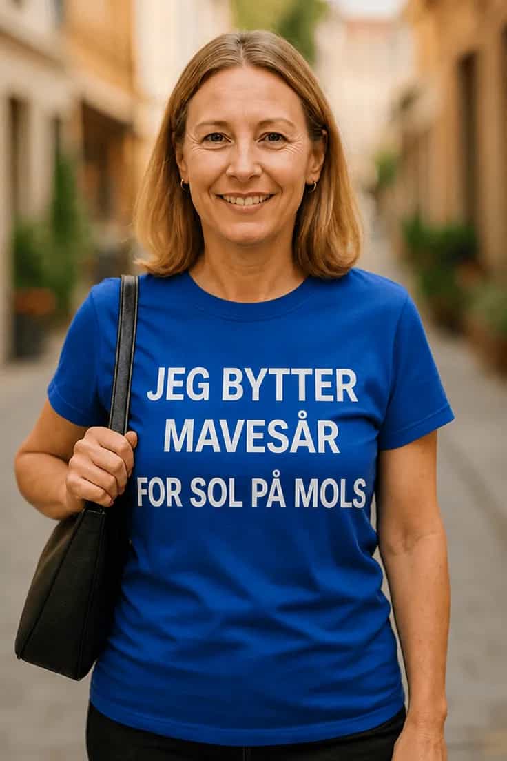 Sjov t-shirt Bytter mavesår for sol – JEG BYTTER