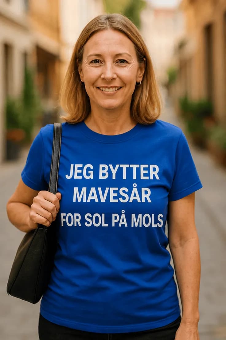 Sjov t-shirt Bytter mavesår for sol – JEG BYTTER