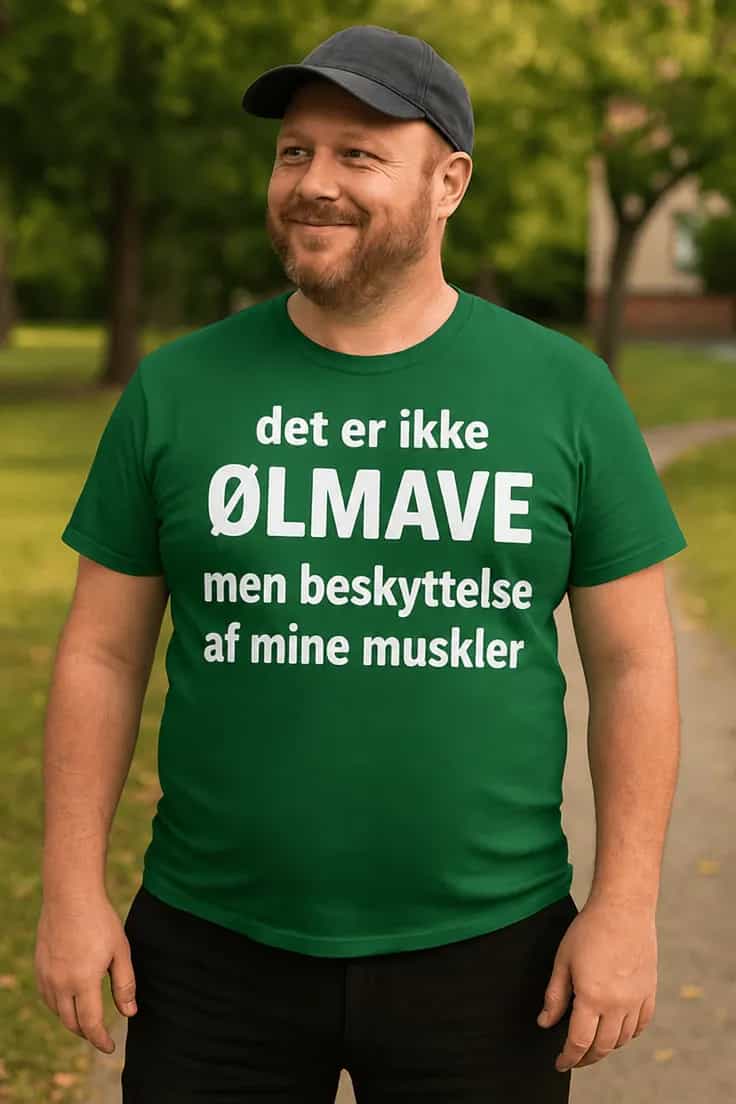 Sjov t-shirt Det er ikke ølmave | ØLMAVE