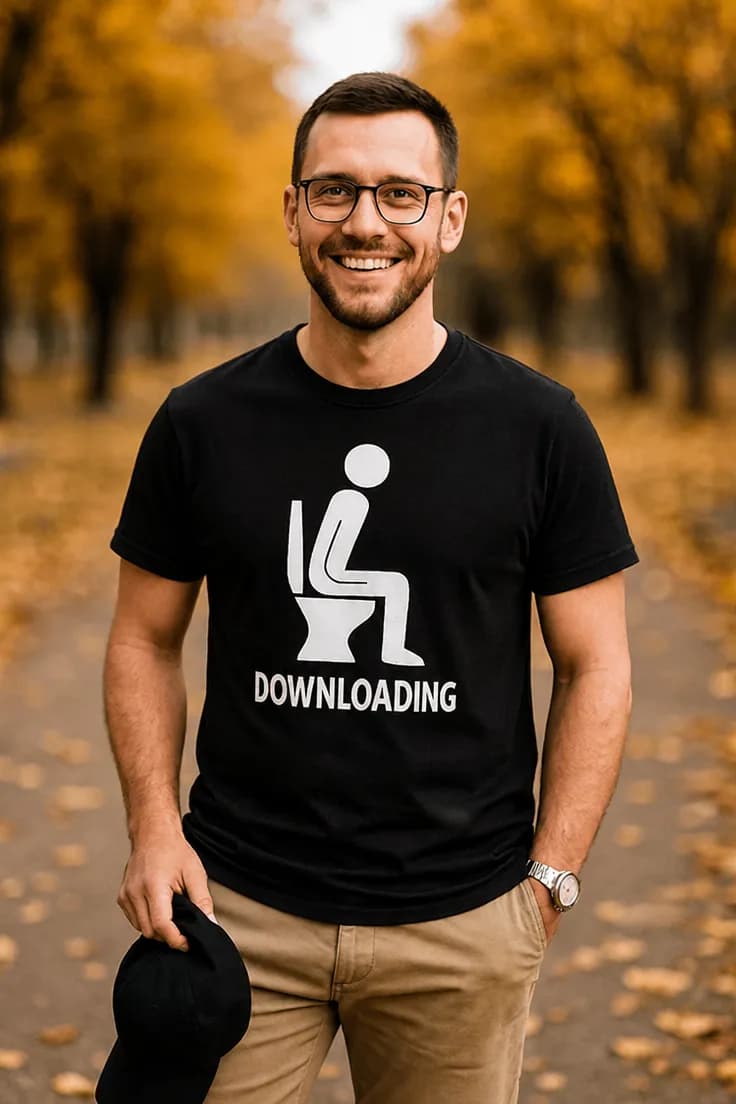 Sjov t-shirt Downloader – DOWNLOADING