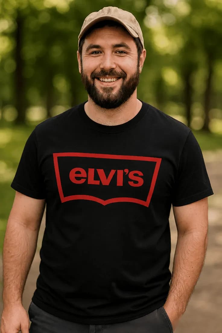 Sjov t-shirt Elvis - eLVI'S