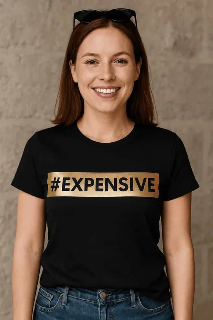 Sjov t-shirt Expensive - #EXPENSIVE