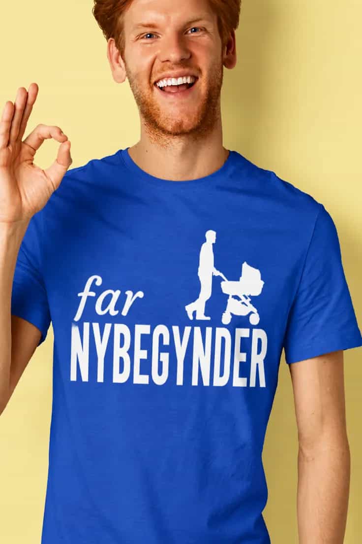 Sjov t-shirt Far nybegynder - far NYBEGYNDER