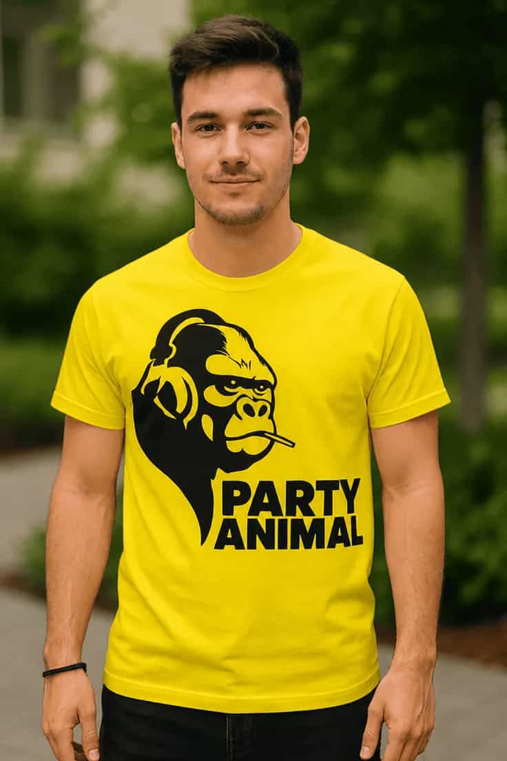 Sjov t-shirt Festdyr - PARTY ANIMAL