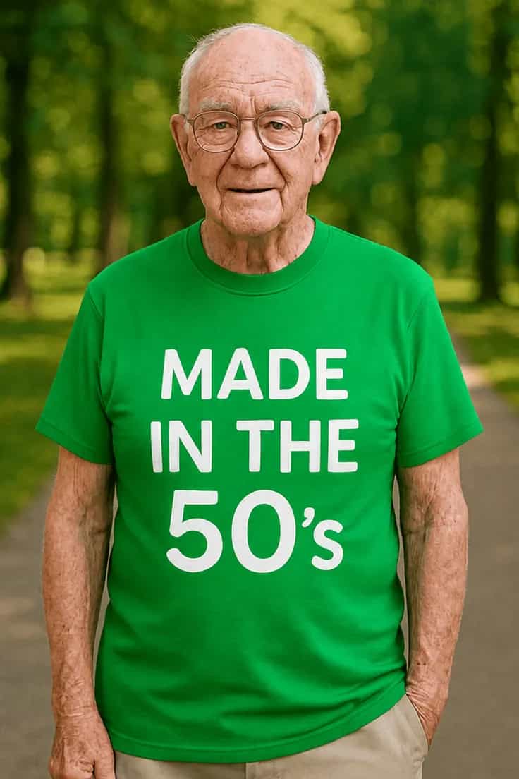 Sjov t-shirt Fra halvtredserne