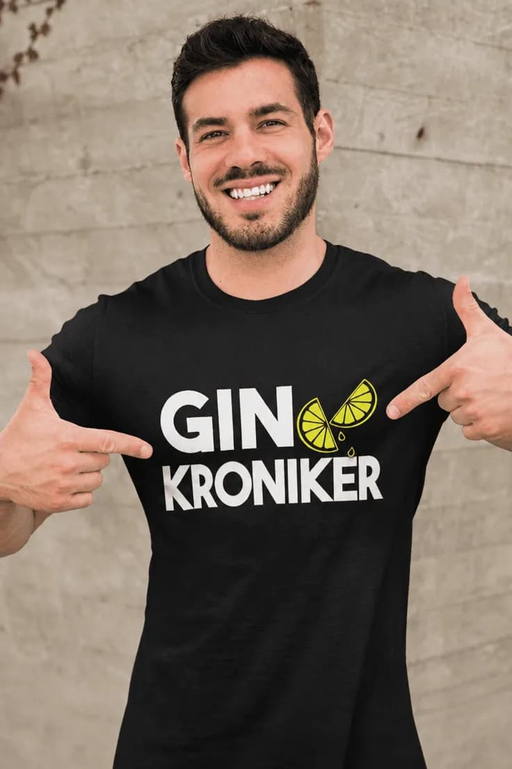 Sjov t-shirt Gin kroniker – GIN KRONIKER