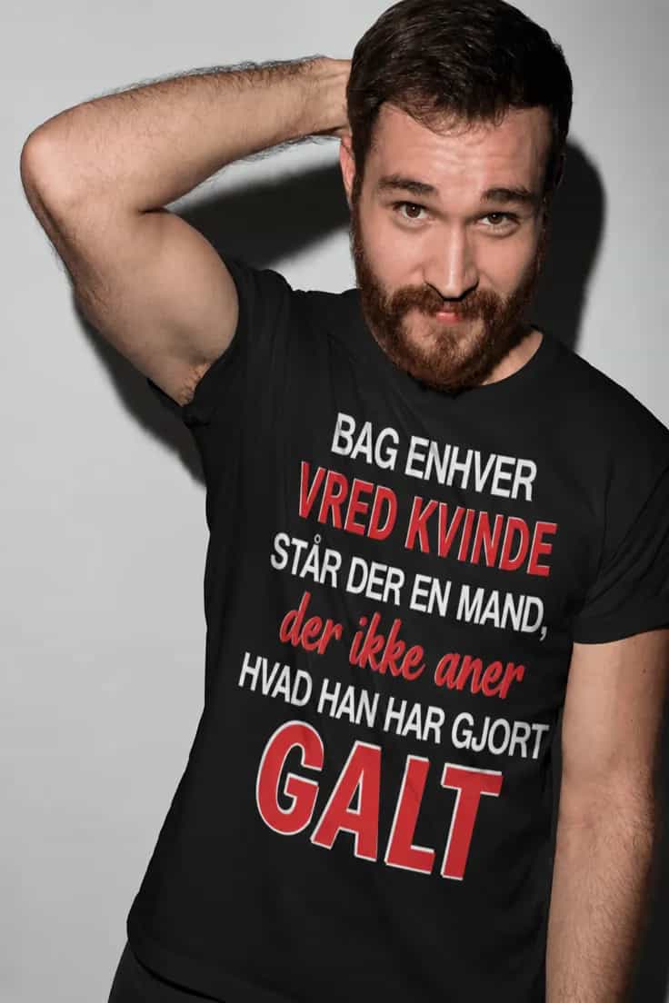 Sjov t-shirt Hvad gjorde jeg galt – BAG ENHVER