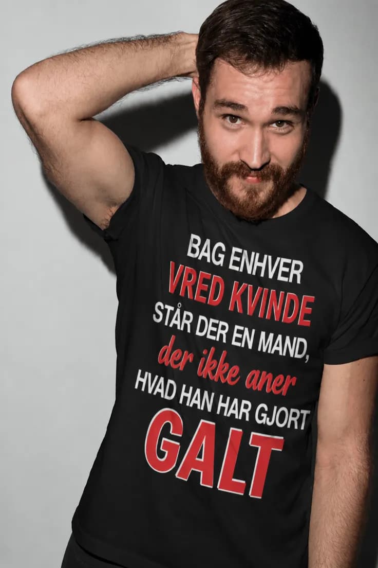 Sjov t-shirt Hvad gjorde jeg galt – BAG ENHVER