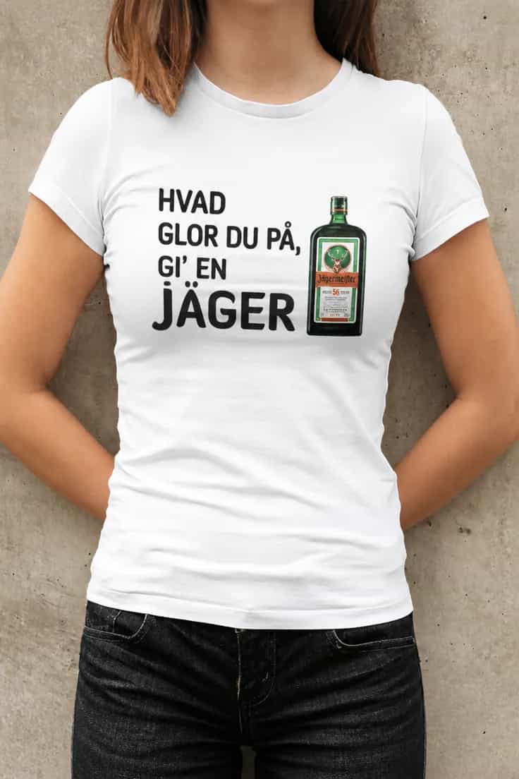 Sjov t-shirt Hvad glor du på – HVAD GLOR DU PÅ,