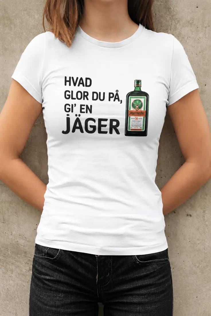 Sjov t-shirt Hvad glor du på – HVAD GLOR DU PÅ,