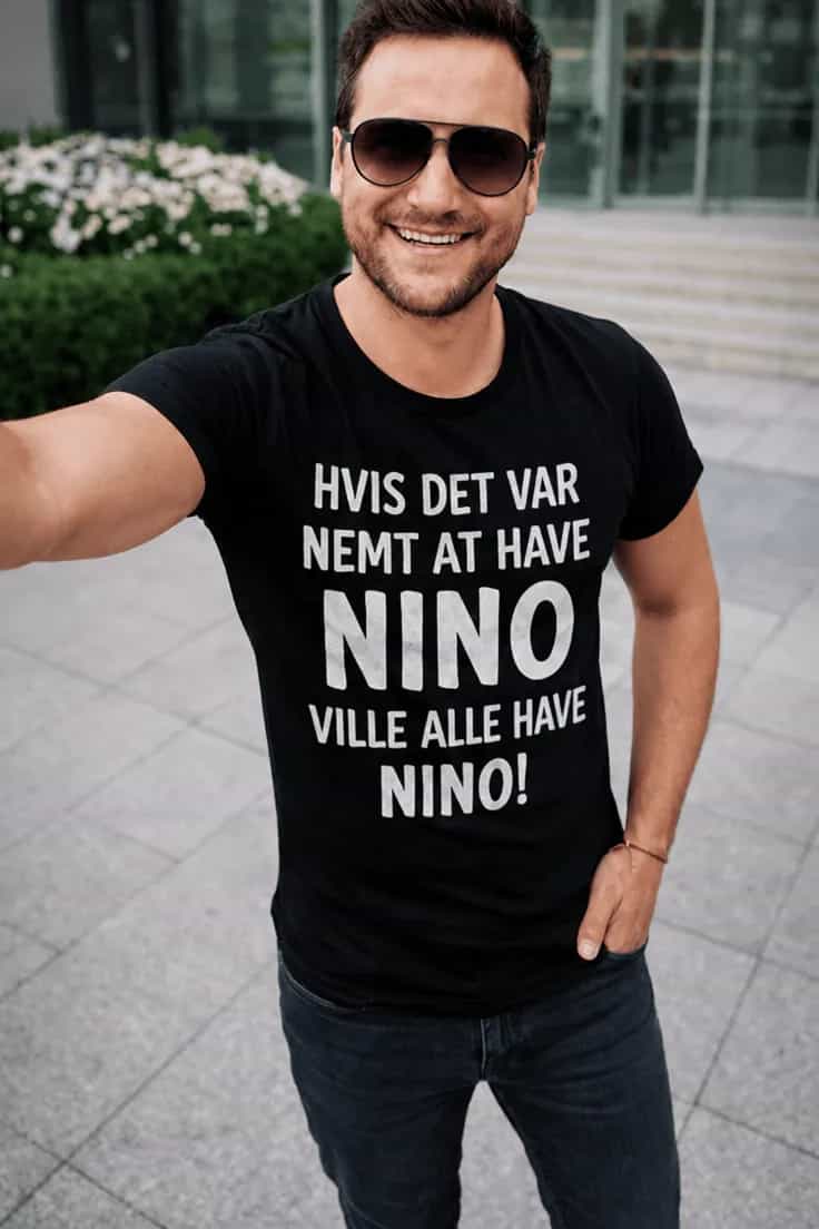 Sjov t-shirt: Hvis det var nemt med navn